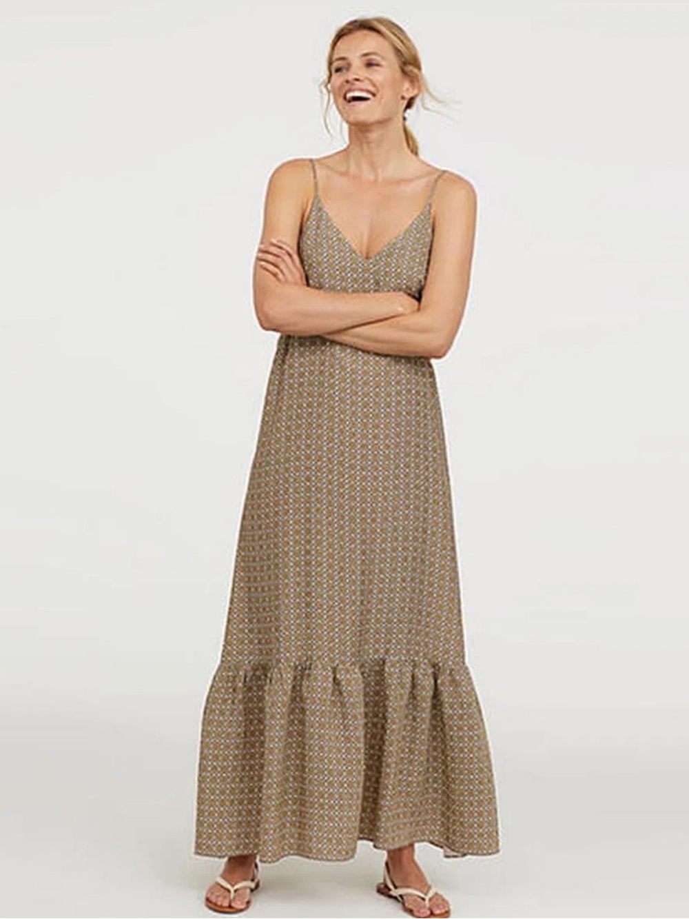 H&M Spaghetti-Strap Maxi Dress